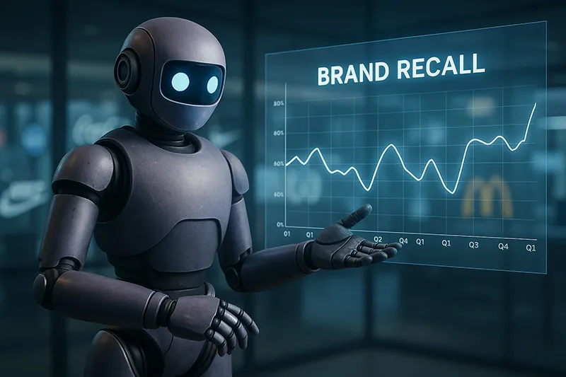 Illustration of consistent brand signals improving recall