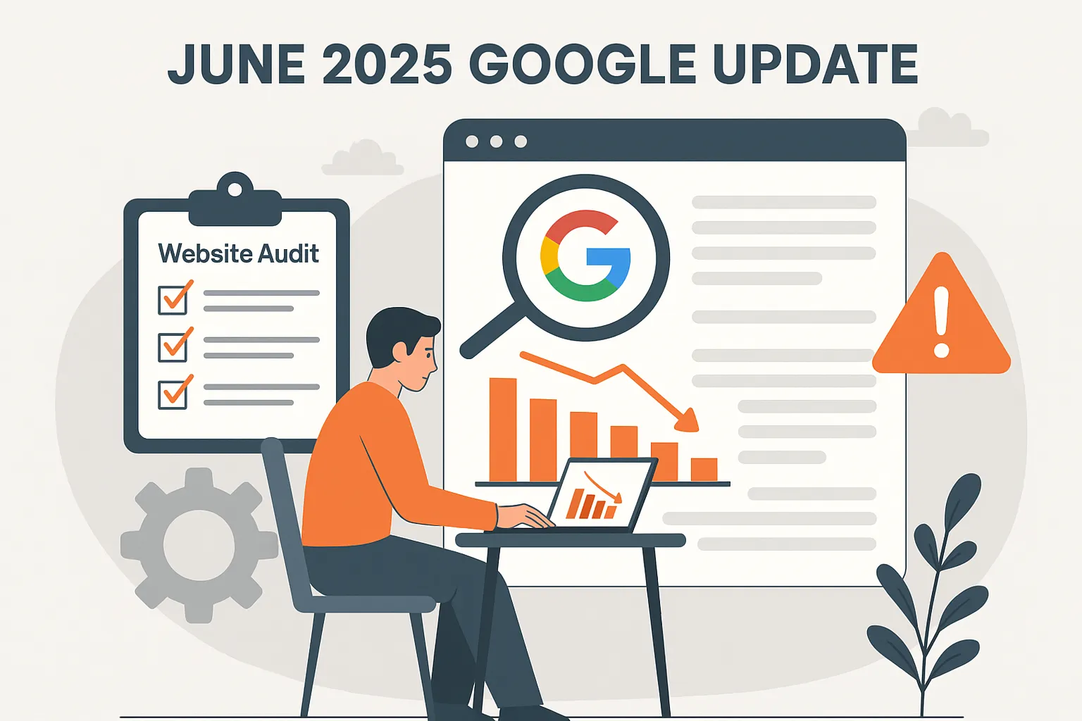 Website audit and traffic drop recovery planning after Google update